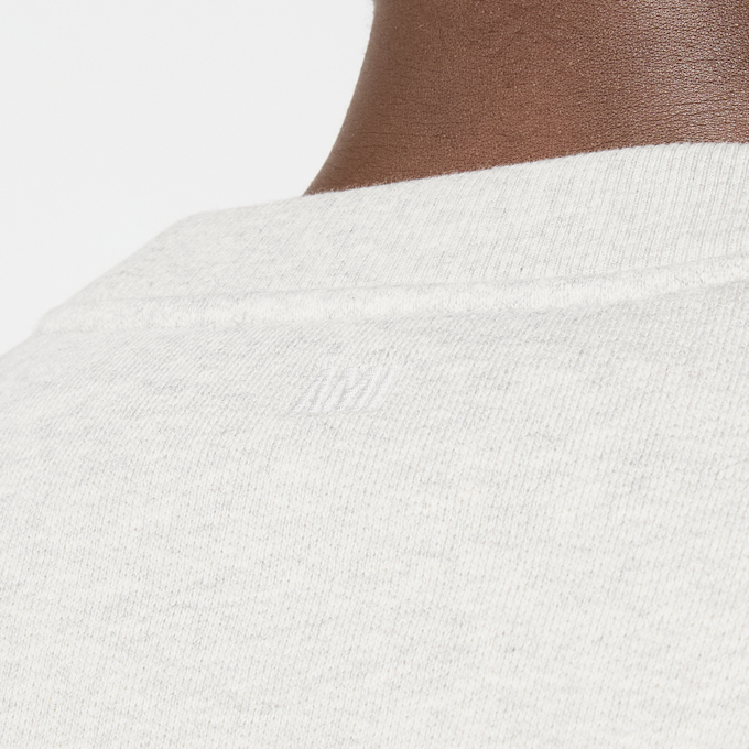 AMI PARIS Big ADC Embossed Sweatshirt grey 95935 4