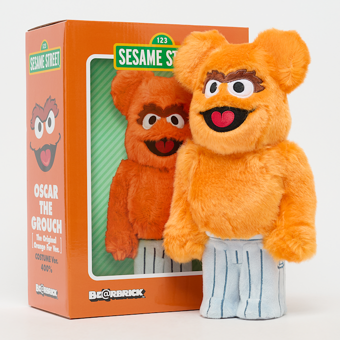 Medicom Bearbrick Oscar The Grouch (The Original Orange Fur Costume) multi-colour 96171 4