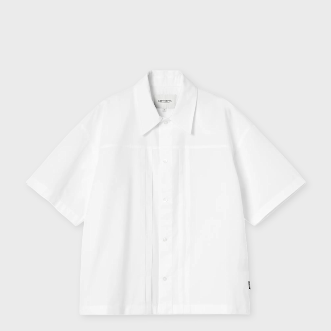 Carhartt WIP Wmns Short Sleeve Belmont Shirt white 96748 1