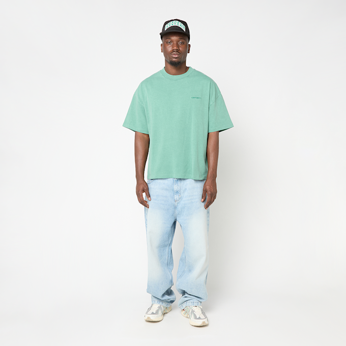 Carhartt WIP S/S Benton T-Shirt turkoois 96769 2