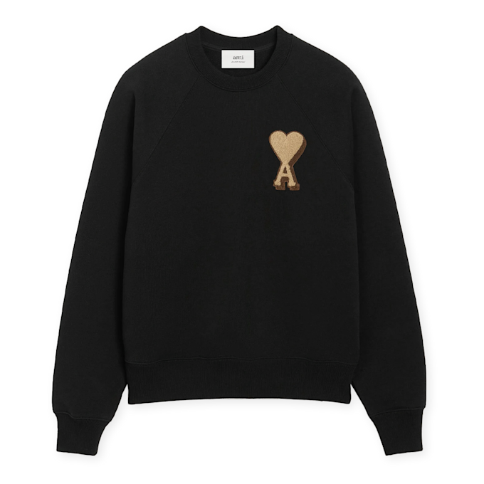 AMI PARIS Crewneck ADC Patch black 97433 1