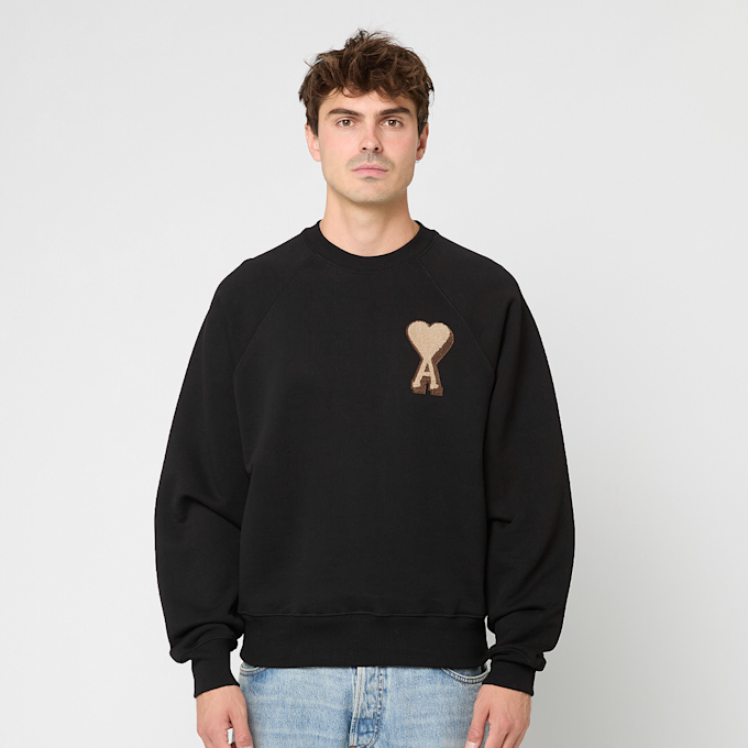 AMI PARIS Crewneck ADC Patch zwart 97433 2
