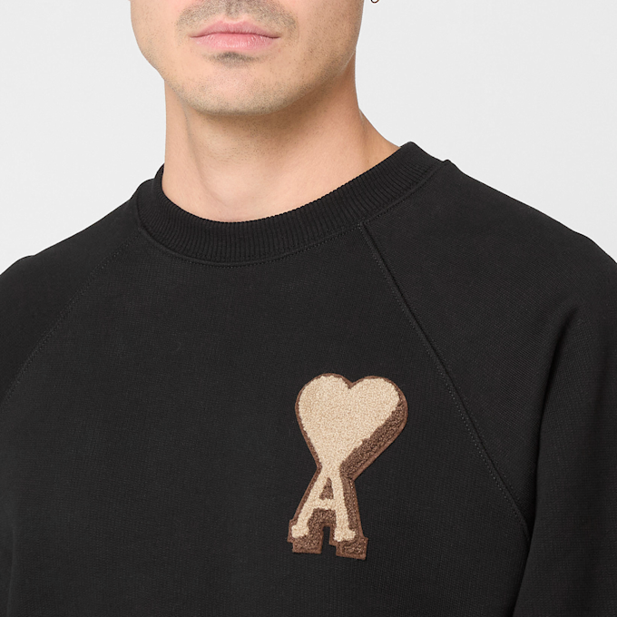 AMI PARIS Crewneck ADC Patch schwarz 97433 5