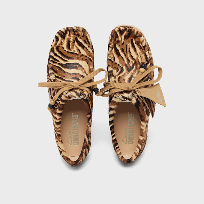 Clarks Originals Wmns Wallabee "Tiger Print" braun 97484 4