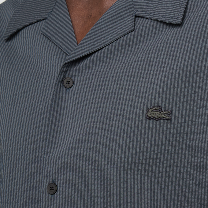 Lacoste Chemise Casual Manches blau 97665 3