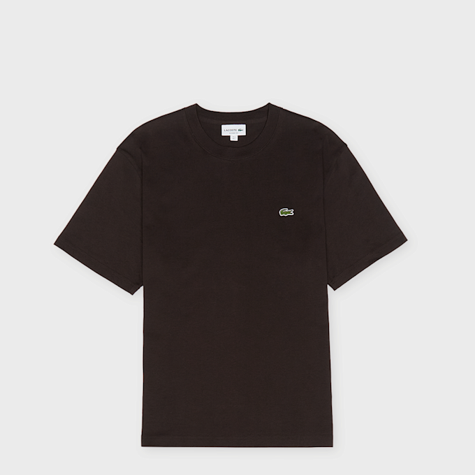Lacoste Custom Slim Fit Jersey Crewneck T-Shirt braun 97661 1