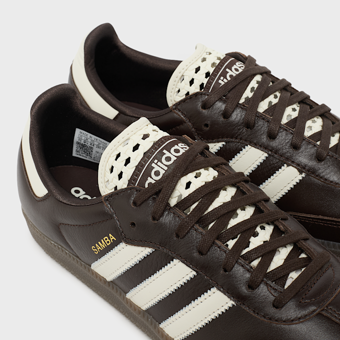 adidas Originals Wmns Samba OG "Basketweave Tongue" (Crochet) braun 97672 6