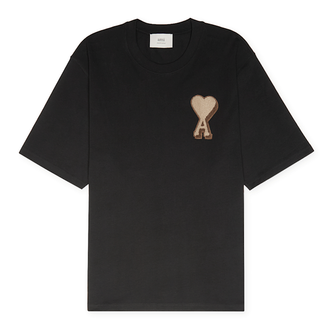AMI PARIS T-Shirt Patch black 97752 1