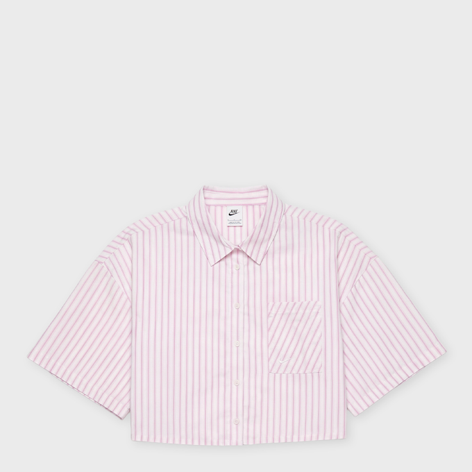 Nike Wmns sportswear Woven Popelin Stripe Shirt rosa 98008 1
