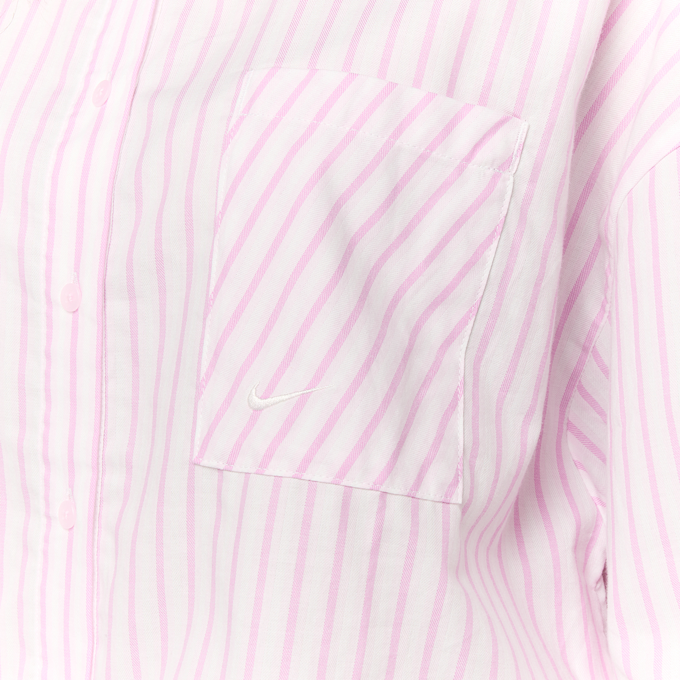 Nike   Wmns sportswear Woven Popelin Stripe Shirt rosa 98008 3