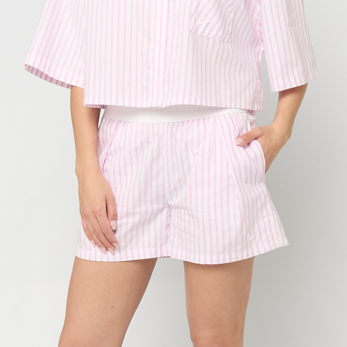 Nike   Wmns sportswear Woven Popelin Stripe Shirt rosa 98008 4