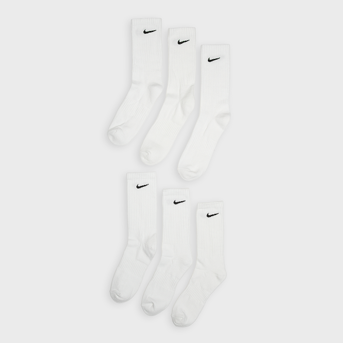 Nike Everyday Cushioned Training Crew Socks (6 Pack) weiß 98056 1