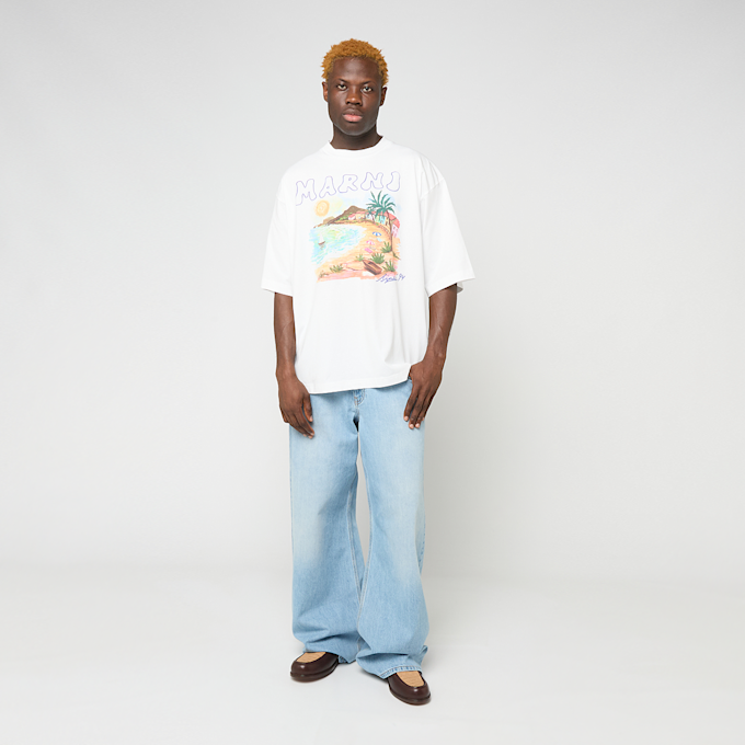 Marni Graphic T-Shirt weiß 98963 2