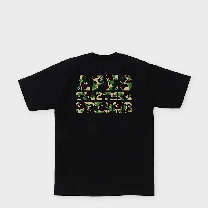 A Bathing Ape ABC Camo College ATS Tee schwarz 99492 1