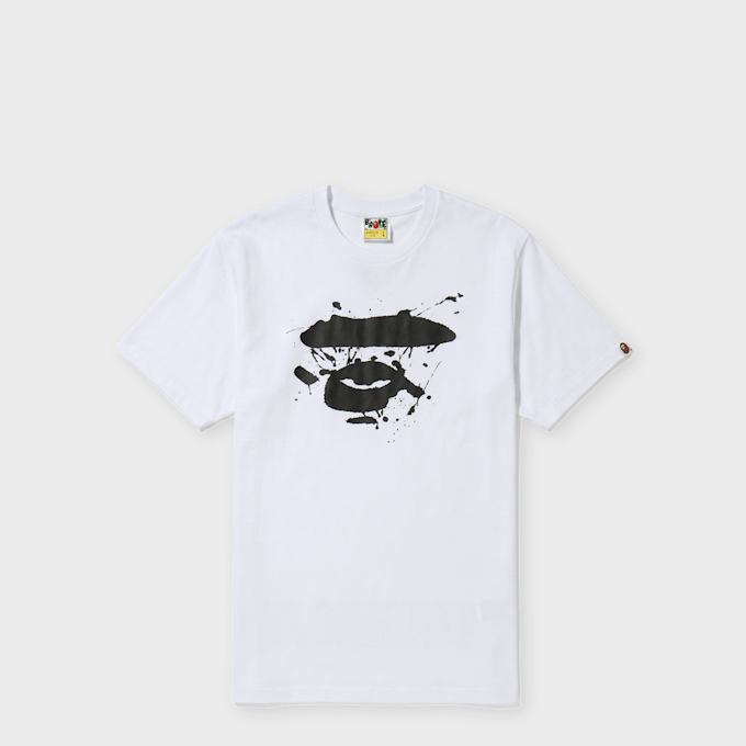 A Bathing Ape Graffiti Ape Face Tee white 99504 1