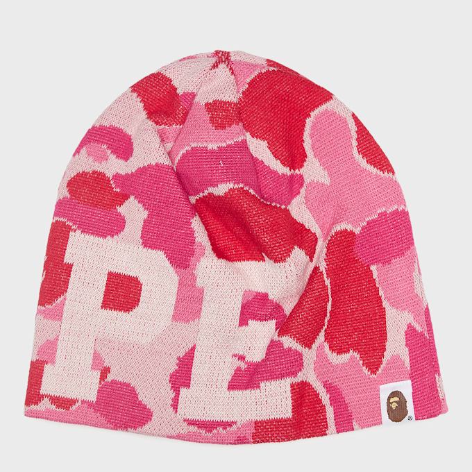 A Bathing Ape ABC Camo Knit Cap rosa 99525 2