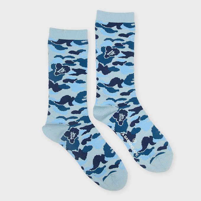 A Bathing Ape ABC Camo Jacquard Socks blue 99526 2
