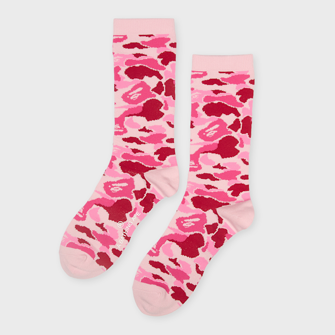 A Bathing Ape ABC Camo Jacquard Socks rosa 99529 1