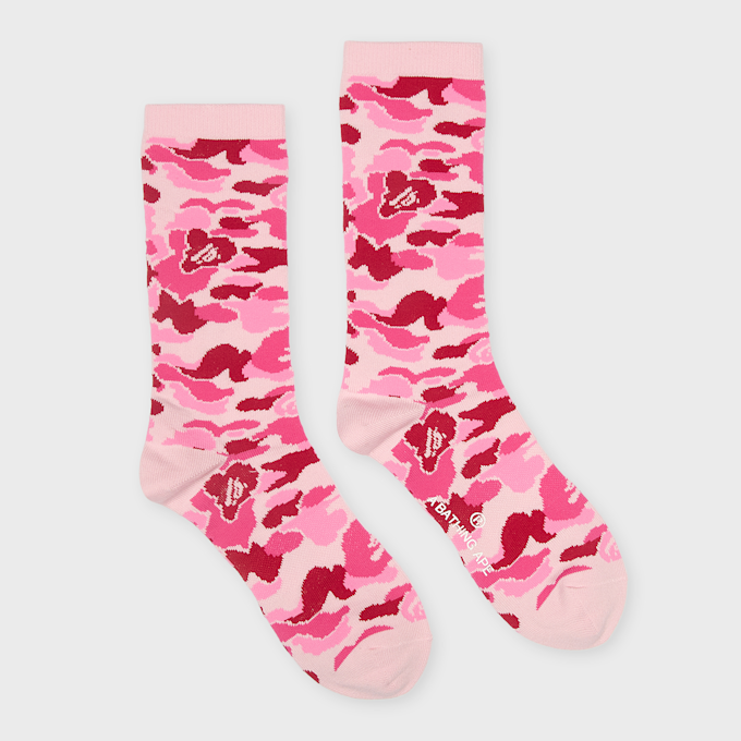 A Bathing Ape ABC Camo Jacquard Socks lichtroze 99529 2