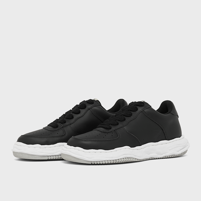 Maison Mihara Yasuhiro Wayne OG Sole Leather Low zwart 99613 1