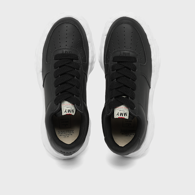 Maison Mihara Yasuhiro Wayne OG Sole Leather Low zwart 99613 4