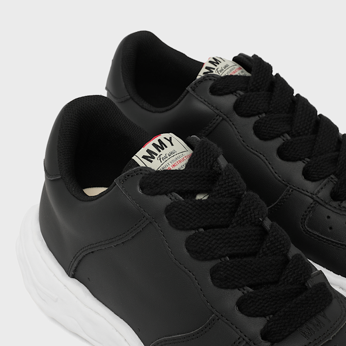 Maison Mihara Yasuhiro Wayne OG Sole Leather Low zwart 99613 6