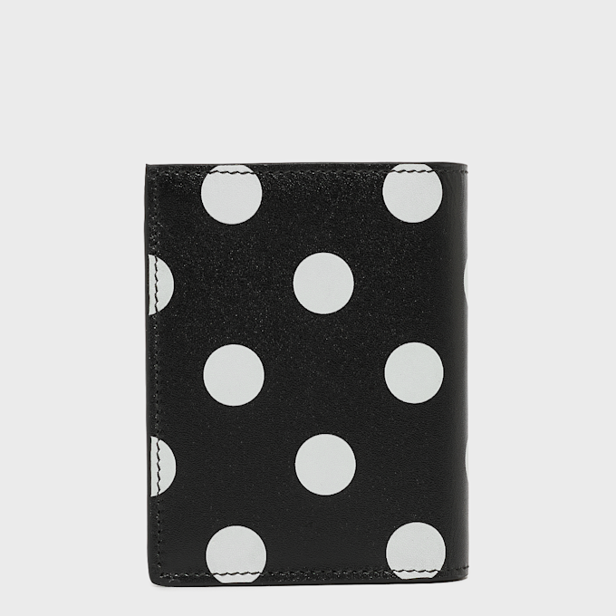 Comme des Garcons Wallet Dots Printed Leather black wit 99983 2