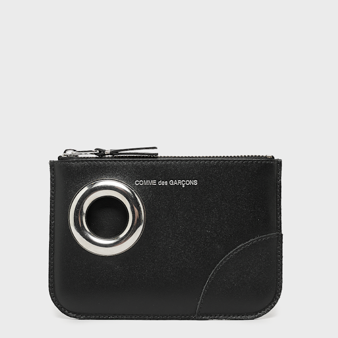 Comme des Garcons Wallet Silver Eyelet black 99988 1