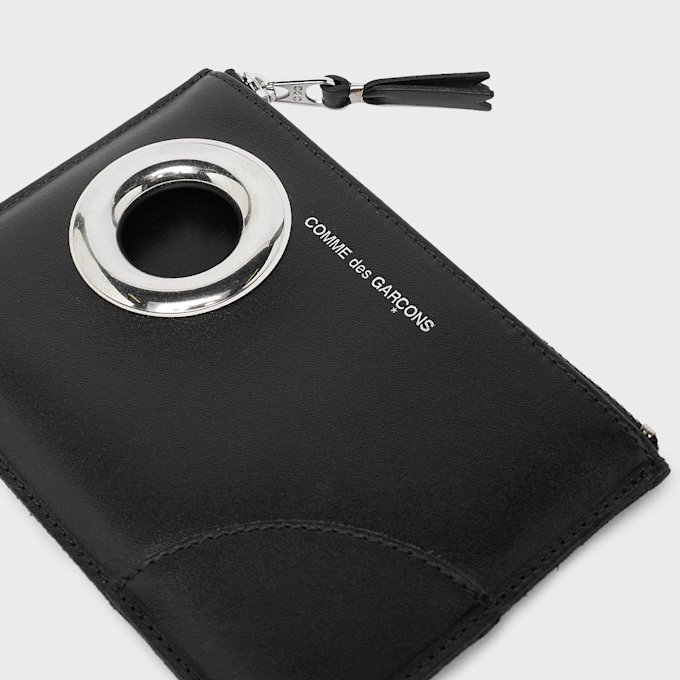 Comme des Garcons Wallet Silver Eyelet schwarz 99988 3