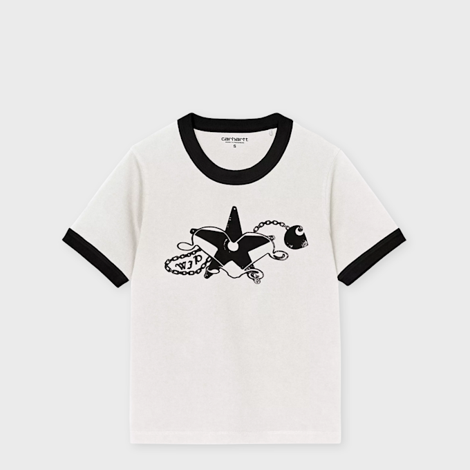 Carhartt WIP Wmns S/S Outlaw Star Ringer T-S white 101851 1