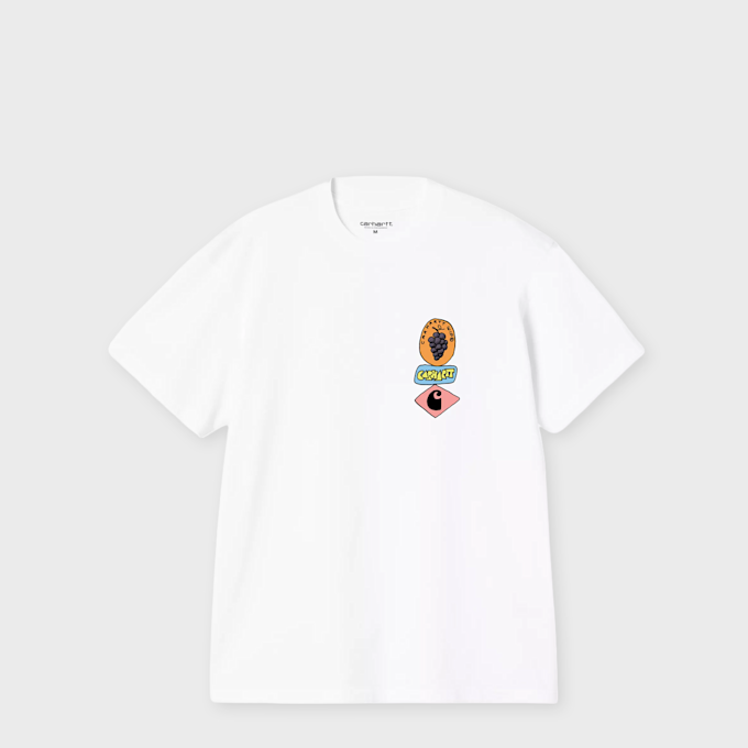Carhartt WIP S/S Stacked Grapes T-Shirt white 101882 1
