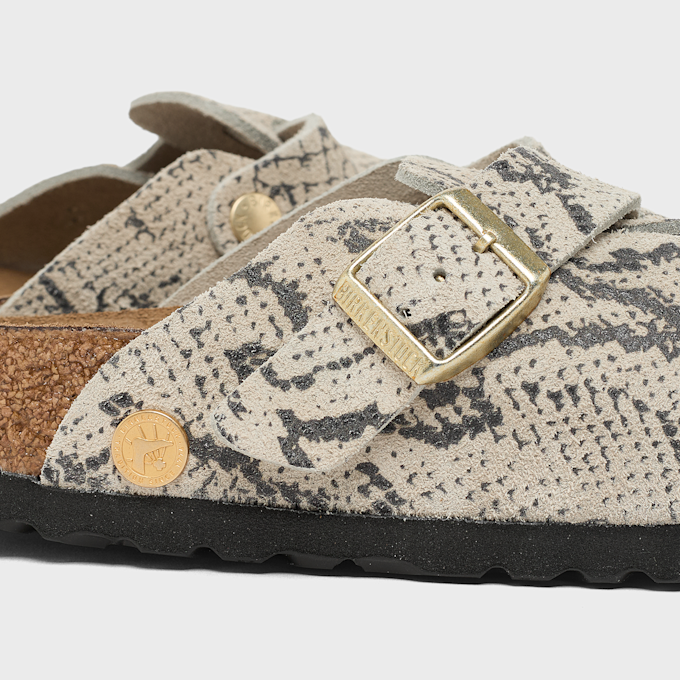 Birkenstock Boston Print LEVE (narrow) "Snakeskin" grey 102482 6
