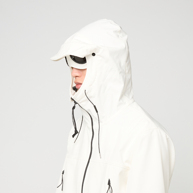 C. P. Company Shell-R Goggle Jacket white 102704 4