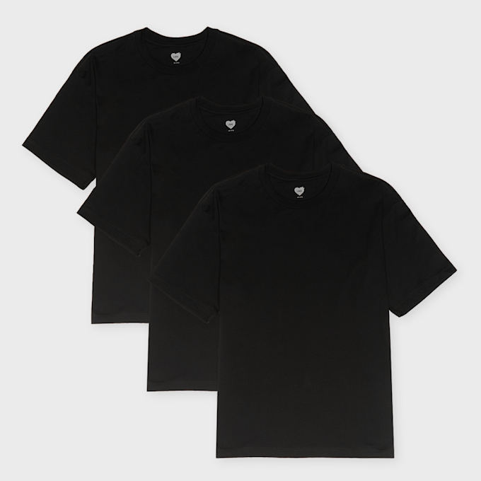 HUMAN MADE 3 Pack T-Shirt Set black 103113 1