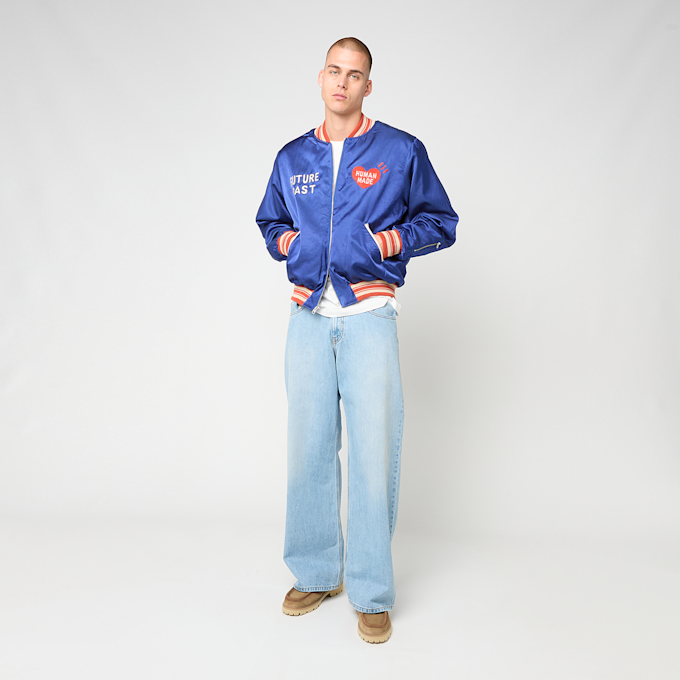 HUMAN MADE Satin Jacket blau 103137 2