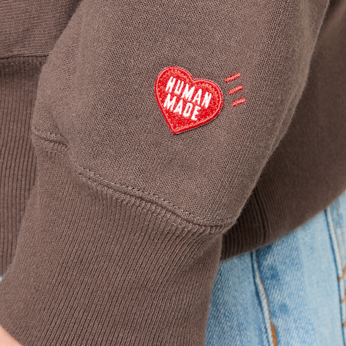 HUMAN MADE Heavyweight Hoodie brown bruin 103139 4