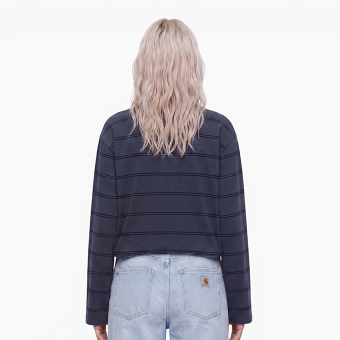 Carhartt WIP Wmns L/S Cardona Pocket T-Shirt blue 104029 3