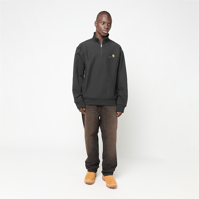 Carhartt WIP Half Zip American Script Sweater black 104081 2