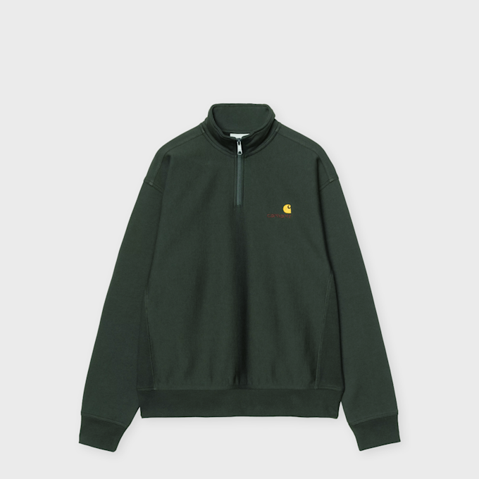 Carhartt WIP Half Zip American Script Sweater green 104084 1