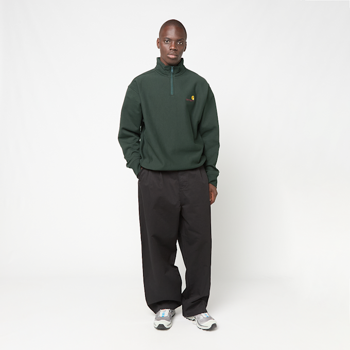 Carhartt WIP Half Zip American Script Sweater green 104084 2