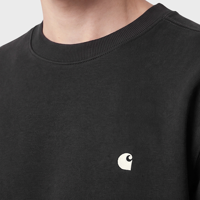 Carhartt WIP Mack Sweat black/wax Braun 104086 3