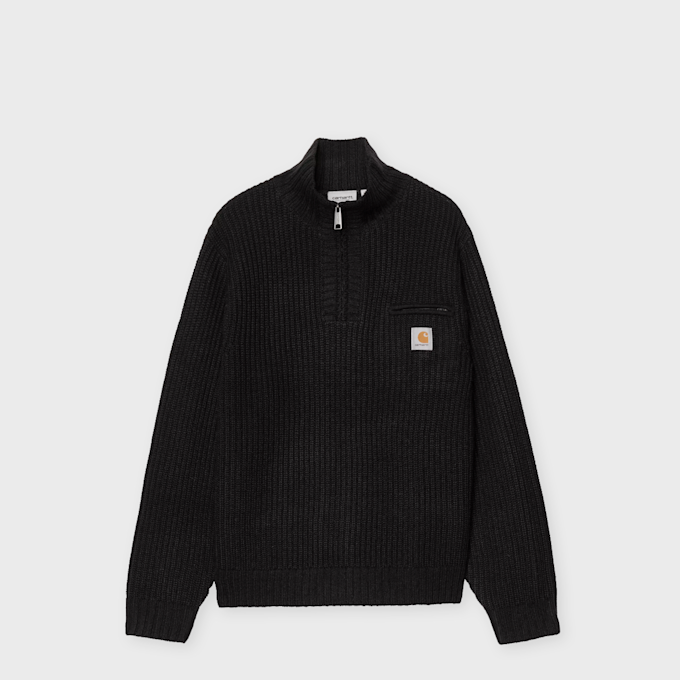 Carhartt WIP Detroit Half Zip Sweater black 104175 1