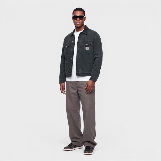 Carhartt WIP OG Trucker Jacket black / black stone canvas Undefined Color 104196 2