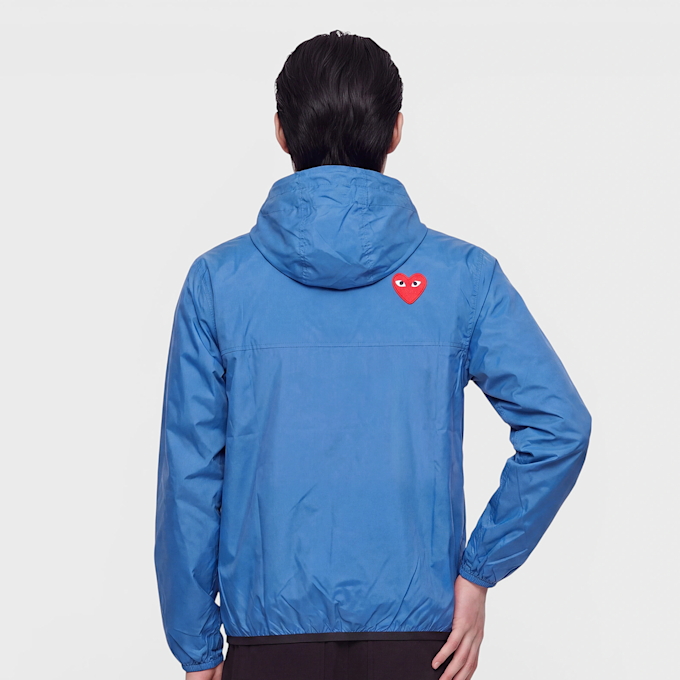 Comme des Garcons Play K-Way Jacket Half Zip blue 104468 3