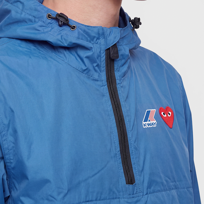 Comme des Garcons Play K-Way Jacket Half Zip blue 104468 4