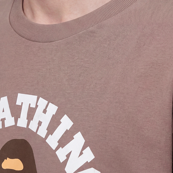 A Bathing Ape College Tee brown schwarz 104936 3