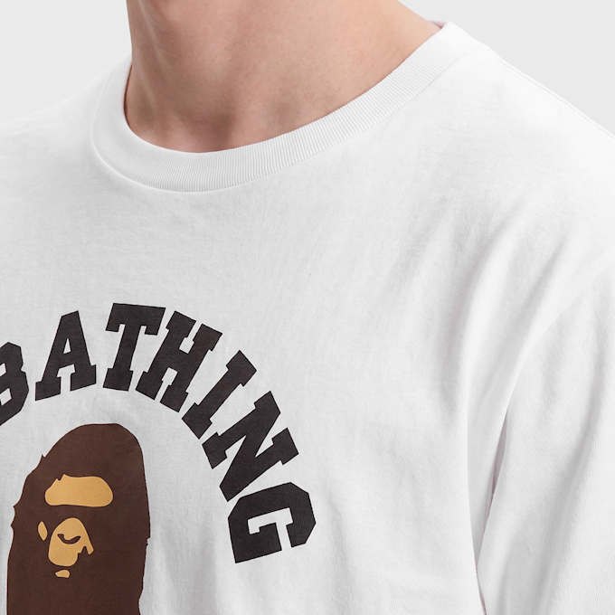 A Bathing Ape College Tee white white 104939 3
