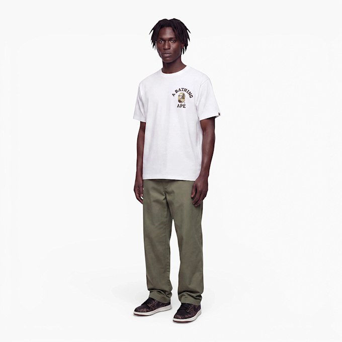 A Bathing Ape Color Camo College ATS Tee white 104951 2