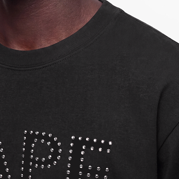 A Bathing Ape Bape Rhinestone Logo Relaxed Fit Tee black 104954 3