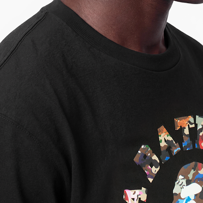 A Bathing Ape Hybrid Camo College Relaxed Fit Tee black 104957 3